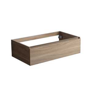 Conjunto de Baño Vieste de 90 cm, Madera de Roble Natural, Montado en la Pared, con 1 Cajón, Diseño Moderno para Estilo y Funcionalidad - Product Image 1