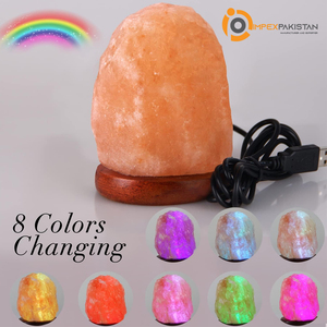 Lampe de sel USB de qualité supérieure de IMPEX PAKISTAN, sculptée à la main avec ampoule LED rose, décoration d'intérieur, logo personnalisé, style antique - Product Image 2