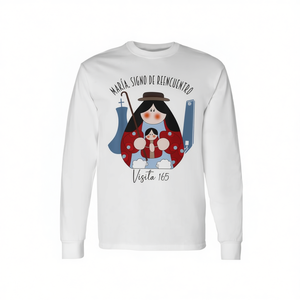 T-shirt promozionale a maniche lunghe con immagine della Vergine Maria - Product Image 2