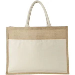 Borse Shopper Promozionali Sostenibili in Juta Mumbay 18L per Merchandising - Product Image 3