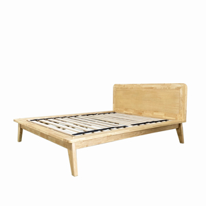 เตียงไม้สไตล์ญี่ปุ่นหรูหราปรับแต่งได้ปรับแต่งได้สไตล์ร่วมสมัยเตียงไม้ยางพาราหัวเตียงเฟอร์นิเจอร์ห้องนอน - Product Image 5