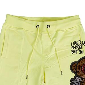 Pantalones cortos de poliéster/algodón de alta calidad con borde de cristal antiarrugas para hombre - Product Image 2