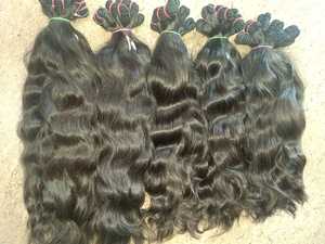 Extensiones de cabello ondulado a granel brasileño virgen de alta calidad cabello humano indio - Product Image 3