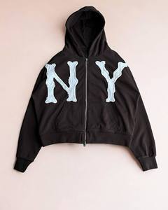 เสื้อฮู้ดแบบสวมหัวโอเวอร์ไซส์ลายพิมพ์ทนความร้อนสำหรับทุกเพศโลโก้ออกแบบได้ตามต้องการ - Product Image 2