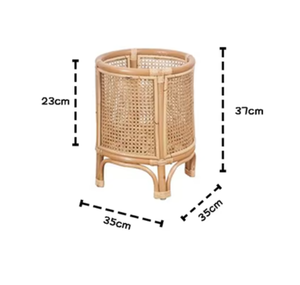 Maceta de jardinería de jacinto de agua plegable más vendida con patas de almacenamiento de ratán en forma de círculo tejidas a mano para plantar árboles - Product Image 3