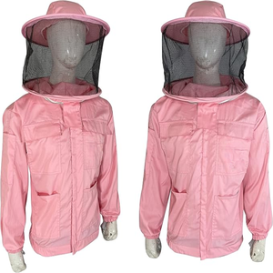 Chaqueta de apicultura muy considerable Velo a prueba de picaduras Fácil de usar Tela de algodón de poliéster transpirable Muy considerable - Product Image 4