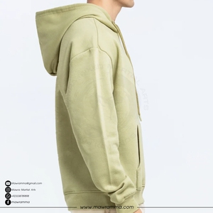 เสื้อฮู้ดดี้ผ้าฟลีซคอตตอนทรงโอเวอร์ไซส์สุดเทรนดี้สำหรับฤดูหนาว ขายส่ง ผ้าหนาพิเศษ รับปักโลโก้ตามสั่ง พิมพ์ลาย สไตล์สตรีท ยูนิเซ็กซ์ สีพื้น - Product Image 5