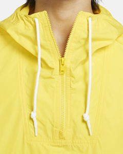 Chaqueta cortavientos de ropa deportiva personalizada, Jersey informal para exteriores con cuello con capucha, patrón de puntos, tela a prueba de viento con forro de malla - Product Image 3
