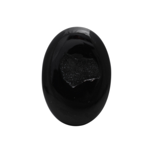 Alta calidad Natural negro Onyx Druzy cabujón ágata fina altamente pulido ventana ovalada Druzy joyería collar lote al por mayor - Product Image 3