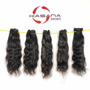 Paquet indien vierge non traité cheveux de couleur naturelle brute femmes noires traitement des vagues profondes aucun tissage Extensions de cheveux humains - Product Image 3