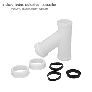 Trappola a Y, uscita da 1 1/2" 0,5" / 40 mm per tubi lisci - Product Image 4