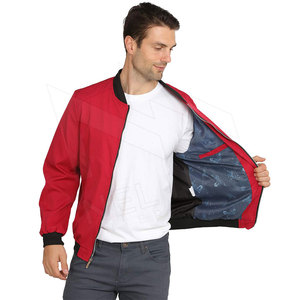 Veste d'hiver pour hommes style High Street Bomber en toile de haute qualité sur mesure avec col montant grande taille manches longues respirant - Product Image 4