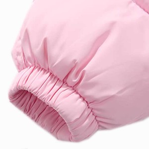 Chaqueta acolchada con capucha rosa para niños, abrigo cálido de invierno con logotipo personalizado, ropa de abrigo para niñas pequeñas, ropa para clima frío - Product Image 3