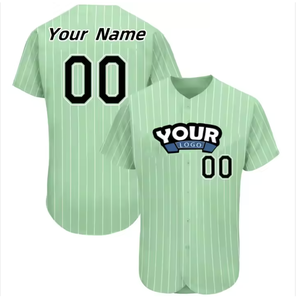 Venta al por mayor 2024 logotipo personalizado talla grande béisbol Jersey transpirable ropa deportiva uniforme conjunto con estilo - Product Image 1