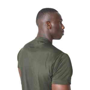 Quick Dry Breathable <b>Moisture</b> <b>Wicking</b> Workout Running Athletic Performance Polyester/Cotton Canvas T-<b>Shirts</b> - Product Image 3
