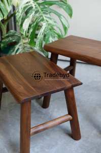 Tabouret moderne élégant et réglable en bois naturel pour le salon, la chambre à coucher, l'école, meuble écologique fait à la main Tradebyd - Product Image 6