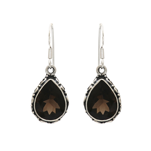 Smoky Quartz Six Stone <b>Necklace</b> Earrings <b>Sets</b> for Women Fashion Designer Artisan Inspired Wholesale <b>Indian</b> Gemstone Jewelry - Product Image 2