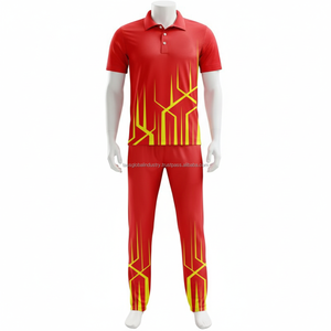 Conjunto de Uniforme de Cricket Sublimado Personalizado para Hombre, Pantalones Cortos de Spandex/Algodón Transpirables de Secado Rápido, Ropa de Equipo - Product Image 1