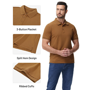 Chemises polo pour hommes 2025, col en V, coupe ajustée, respirantes, imprimées gothiques, en tissu de toile 100% coton, confortables et élégantes - Product Image 4