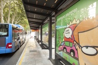 PARYA boîtier rectangulaire en acier inoxydable affichage d'affiche illuminé Double face LED boîte publicitaire utilisation en extérieur certifié ISO