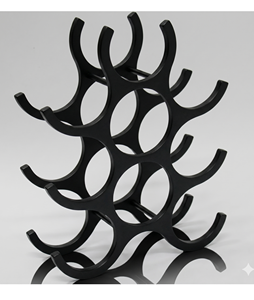 Metal Wine Rack 3 Bottle Capacity Minimalist Design Home Furniture Display Stand Wine Bottle Holder <b>Freestanding</b> Wine Bottle - Product Image 5