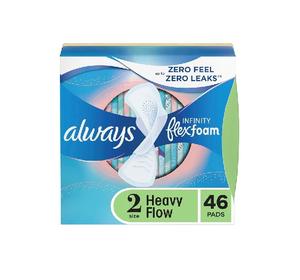 Acheter Always Infinity Coussinets Féminins pour Femmes Coussinets Flexfoam avec Ailes Taille 2 Doux Confortable Absorbant Fuite Garde à Vendre - Product Image 2