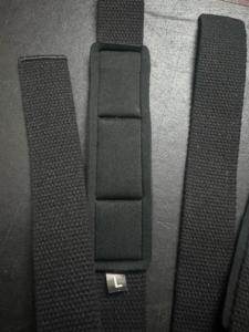 Sangles de gymnastique noires pour la musculation Sangles de poignet de levage en coton rembourrées en néoprène Bodybuilding Powerlifting Haltérophilie - Product Image 3