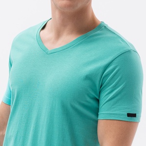 Manufacturer's Hot Sale Custom Men's Half Sleeve 100% Cotton Knitted Fabric Formal T-Shirt - Product Image 4