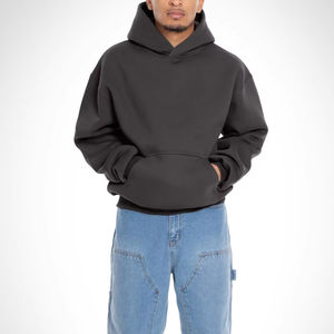 2025 Sudaderas con capucha para hombre Fabrica Patrón personalizado Color OEM Sudaderas con capucha de punto para hombre Jersey de peso pesado Sudadera con capucha de felpa francesa para hombres - Product Image 5