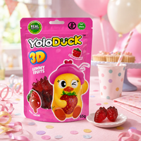 YoloDuck Vente en gros Gommes aux fruits roses en sachet de 65g à fort potentiel de profit, prêtes à l'emploi
