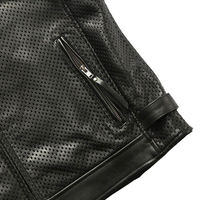 Gilet en cuir respirant d'hiver de haute qualité pour homme, taille personnalisée, couleurs personnalisées, logo, séchage rapide, style urbain, 100% cuir