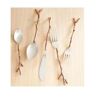 Service de couverts décoratif Fabrication artisanale Vaisselle au design classique Couverts martelés en acier inoxydable Table de restaurant - Product Image 3