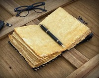 Livre d'ombres vintage cuir journal grimoire journal sorcière sort livre sorcellerie fournitures wiccan décor
