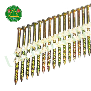 21 grados 2-3/8 "x 0.113" clavos intercalados 5000 Uds anillo/tornillo tipo vástago amarillo plateado para enmarcar PROYECTOS DE FÁBRICA DE Vietnam - Product Image 5