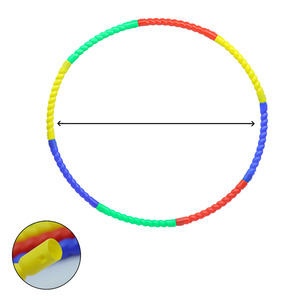 High Quality Hot Pink Plastic Hoop Kids Fitness Hula Ring Hot Selling Wholesale Weighted Rainbow Foam <b>Outdoor</b> <b>Toys</b> <b>Structure</b> - Product Image 4