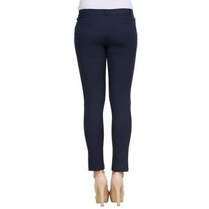 กางเกงลำลองปักลายมีกระเป๋าสองด้านของผู้หญิงกางเกงแบบทางการเอวกลางระบายอากาศได้ดีดีไซน์ปกติกางเกงฤดูร้อน - Product Image 1