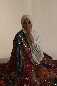 AA-IMPEX Luxury Indian Banjara <b>Shawl</b> New Design Printed Antique Silk Wrap <b>for</b> <b>Women</b> Heavy Mirror Work Embroidered <b>Shawl</b> - Product Image 3