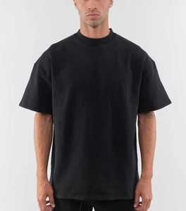 Camiseta de algodón 100% para hombre, Camiseta holgada de gran tamaño 300 Gsm, Camiseta con estampado de espuma de algodón 100% - Product Image 6