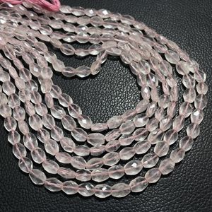 Cuentas DE FORMA DE PEPITA facetada de cuarzo rosa Cuentas irregulares de piedras preciosas rosas naturales para la fabricación de joyas - Product Image 1