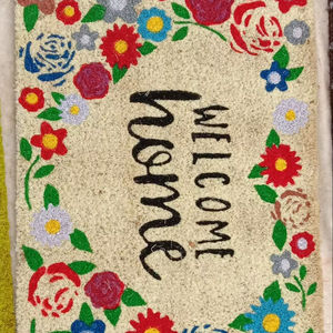 EE. UU. Canadá DIY Craft Bienvenido al aire libre Venta al por mayor Marrón claro Liso en blanco Coco Coir - Product Image 1