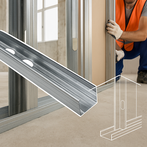 Thép mạ kẽm c-bài mạnh mẽ kháng 1m cho thạch cao 2 miếng Kích thước 47x99x50mm Gói sản phẩm kênh thép - Product Image 6