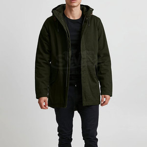 Ventes en gros de parkas à queue de poisson pour hommes de haute qualité avec logo personnalisé, couleurs unies, veste personnalisée à queue de poisson - Product Image 3