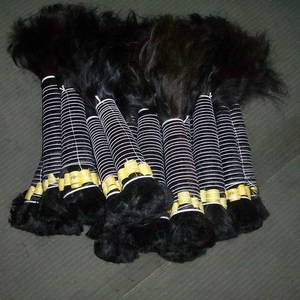 Extensions de cheveux humains vierges Remy indiennes 100% alignées sur les cuticules, ondulation naturelle, styles afro, tissage de cheveux en vrac - Product Image 1