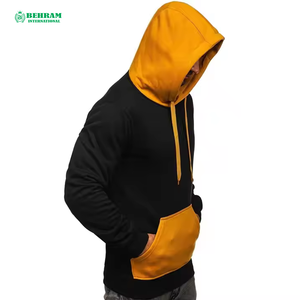 Sweat à capuche vierge en nylon/coton, molleton/french terry, coupe classique, pour homme, épais, séchage rapide, respirant, hiver - Product Image 3