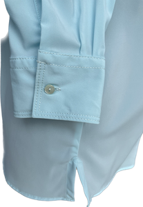 Blusa donna donna donna donna 31 camicia in poliestere manica lunga ricamata made in Italy abbigliamento dalla tradizione italiana - Product Image 4