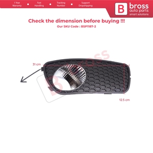 Carcasa de Luz Antiniebla Delantera BSP1187-2, Lado Derecho, para Palio Siena MK1 178 2007-2016, Albea 2002-2012, 51703146 - Product Image 6