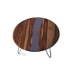 2025 nueva llegada mesa de centro de epoxi de madera de acacia con patas de metal a un precio razonable - Product Image 2