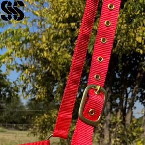 บังเหียนม้าคุณภาพสูงแบบปรับได้ ทนทาน สายรัดจมูกบุนุ่มทำจากไนลอน พร้อมตัวเลือกหนังแท้ ปรับแต่งสีได้ - Product Image 4