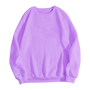 Sudadera informal de algodón 100% de gran tamaño para mujer, jersey de manga larga, cuello redondo, capucha, forro liso teñido, primavera invierno - Product Image 1