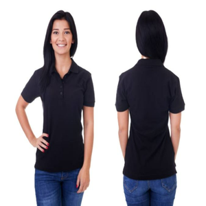 T-shirt uni 100% coton pour femme confortable de différentes tailles avec impression personnalisée écologique et décoration de boutons - Product Image 4